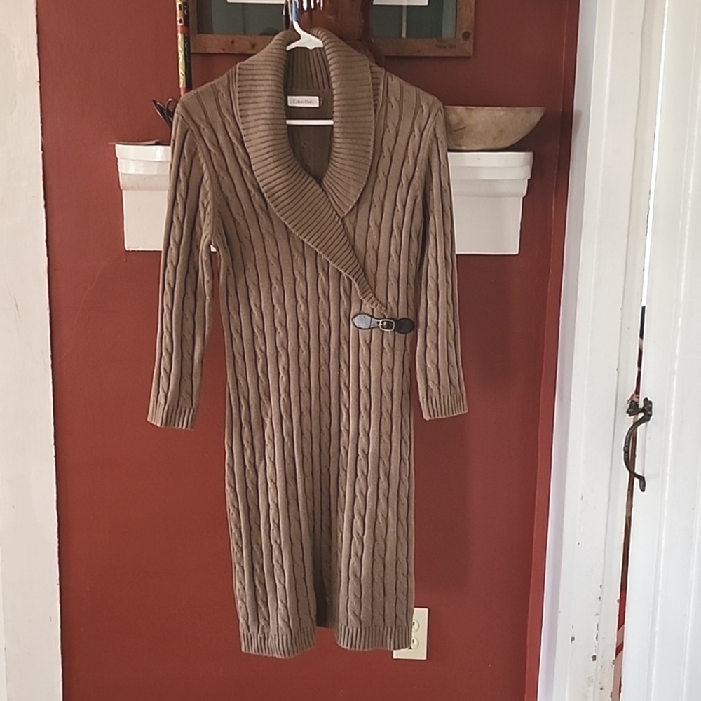 Calvin Klein Sweater Dress Final Price.